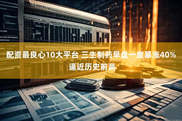 配资最良心10大平台 三生制药早盘一度暴涨40% 逼近历史前高