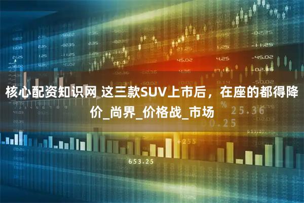 核心配资知识网 这三款SUV上市后，在座的都得降价_尚界_价格战_市场