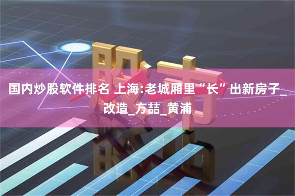 国内炒股软件排名 上海:老城厢里“长”出新房子_改造_方喆_黄浦